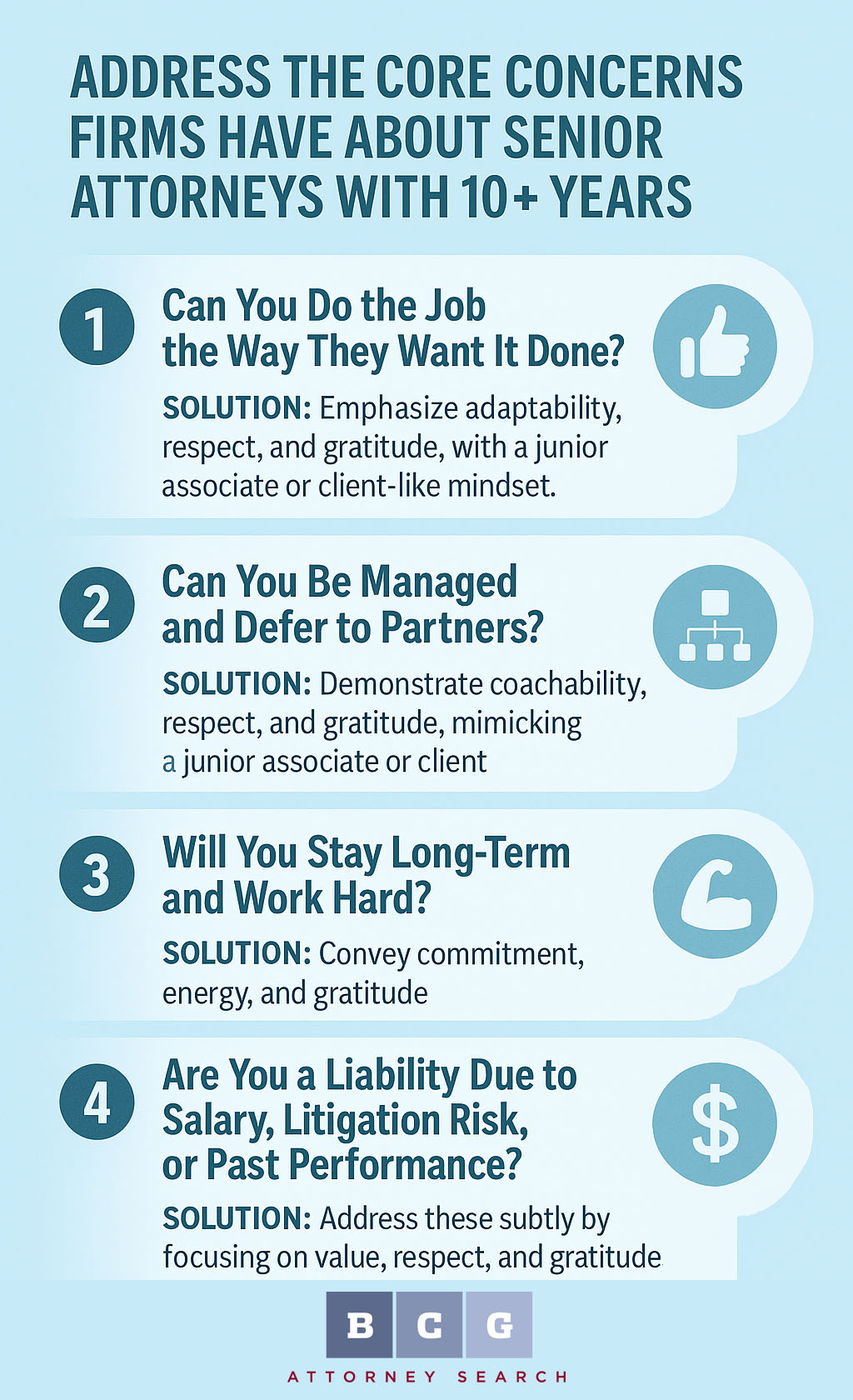 Essential Advice for Senior Attorneys with 10+ Years of Experience Essential Advice for Senior Attorneys with 10+ Years of Experience