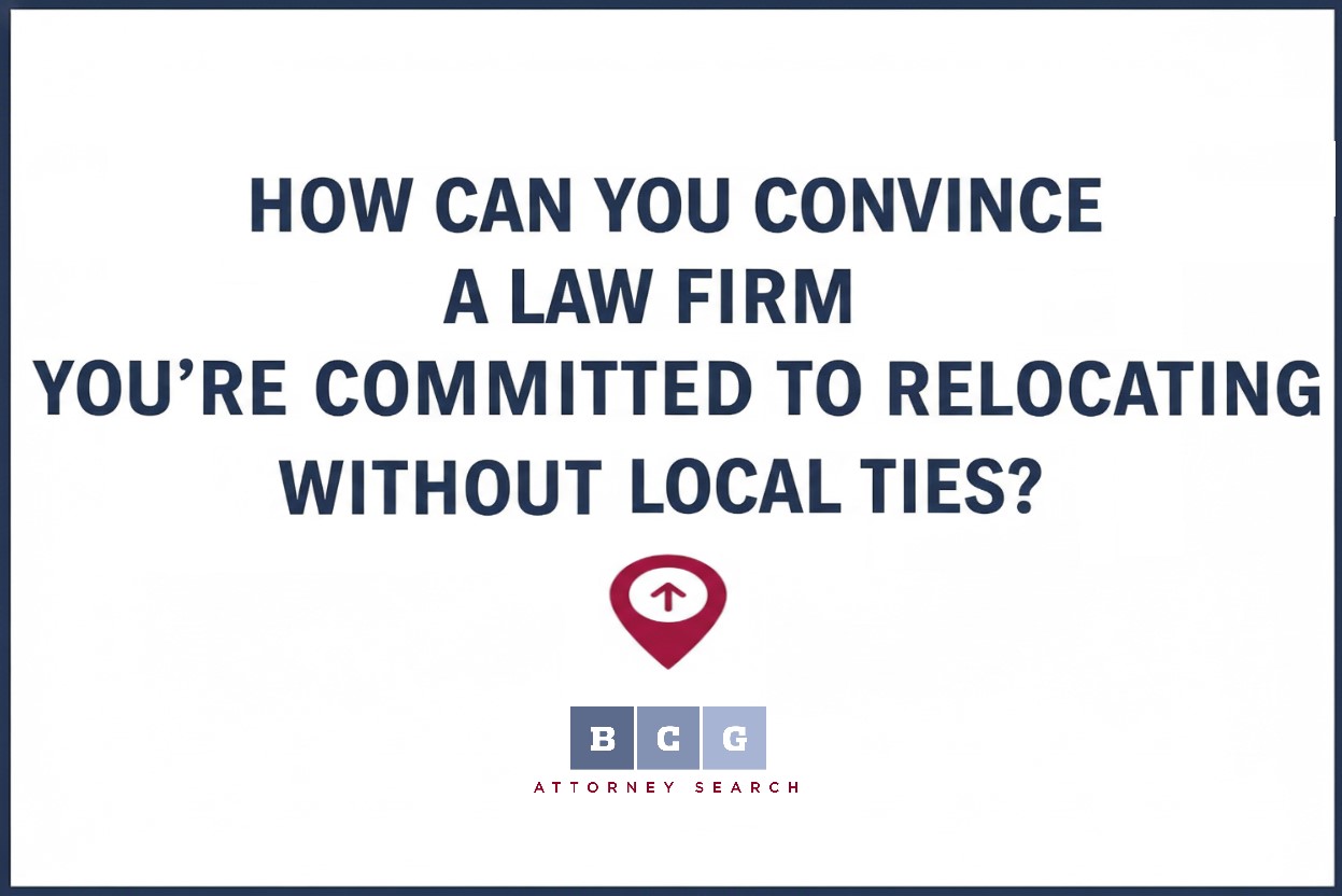 How Can You Convince a Law Firm You’re Committed to Relocating Without Local Ties?