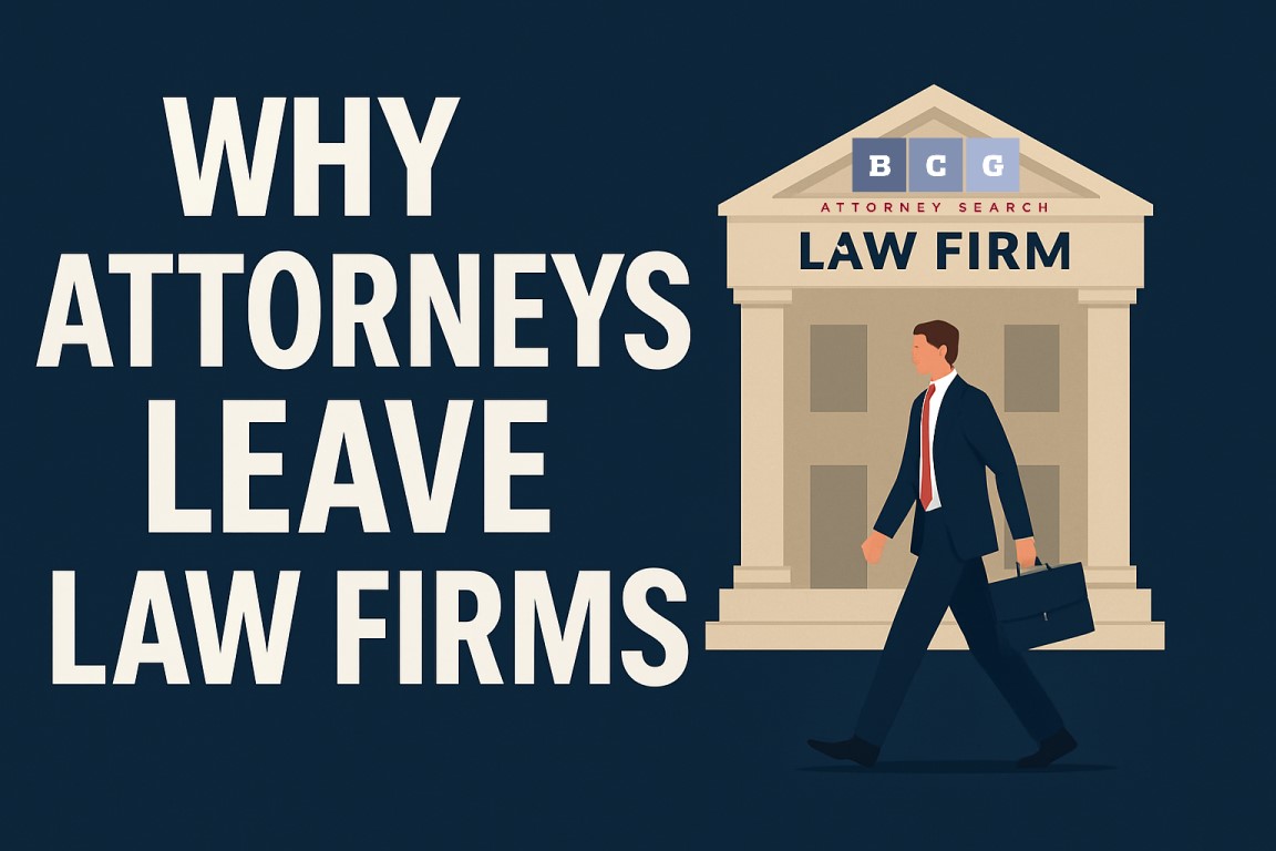 Why Attorneys Leave Law Firms