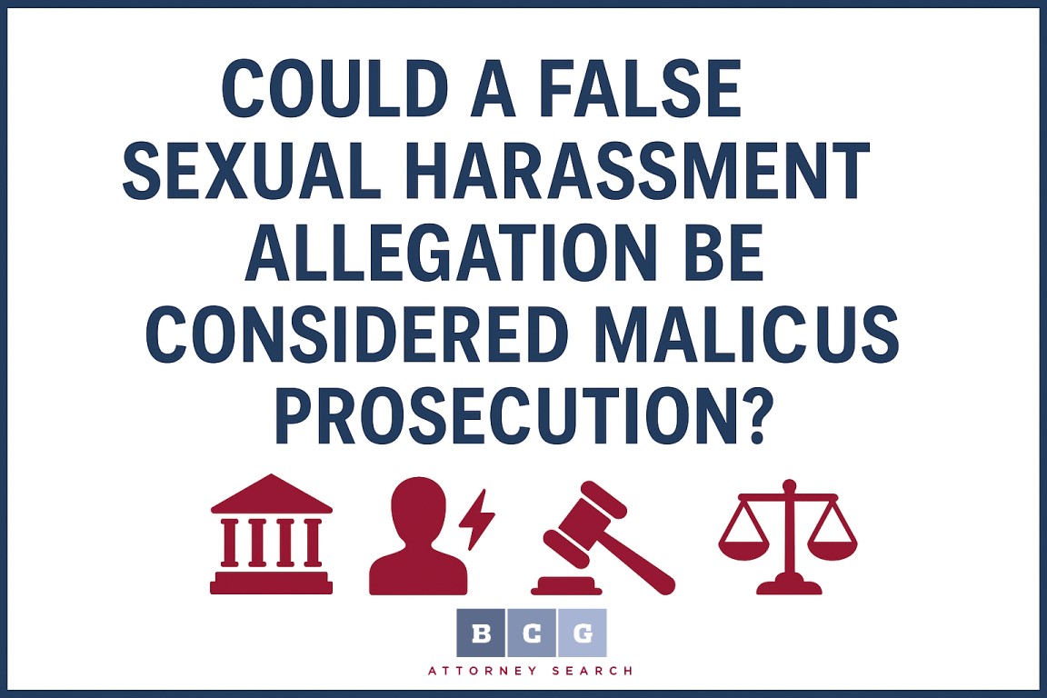 Could a False Sexual Harassment Allegation Be Considered Malicious Prosecution?