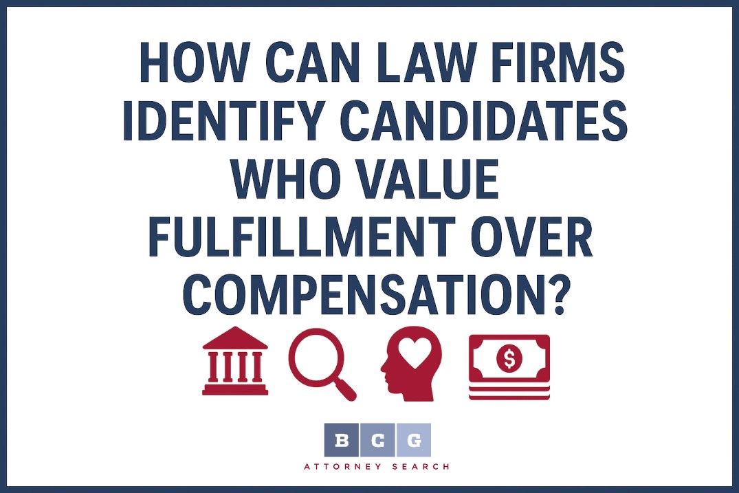 How Can Law Firms Identify Candidates Who Value Fulfillment Over Compensation?