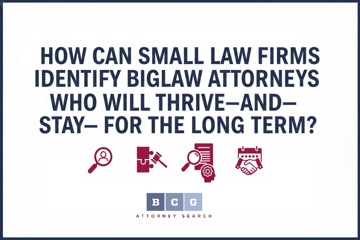 How Can Small Law Firms Identify BigLaw Attorneys Who Will Thrive—and Stay—for the Long Term?