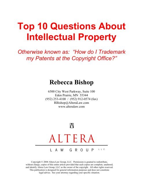 Altera Law Group LLC Minneapolis, MN Office