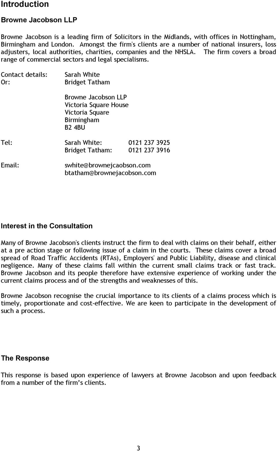 Browne Jacobson LLP Birmingham, UK-England Office