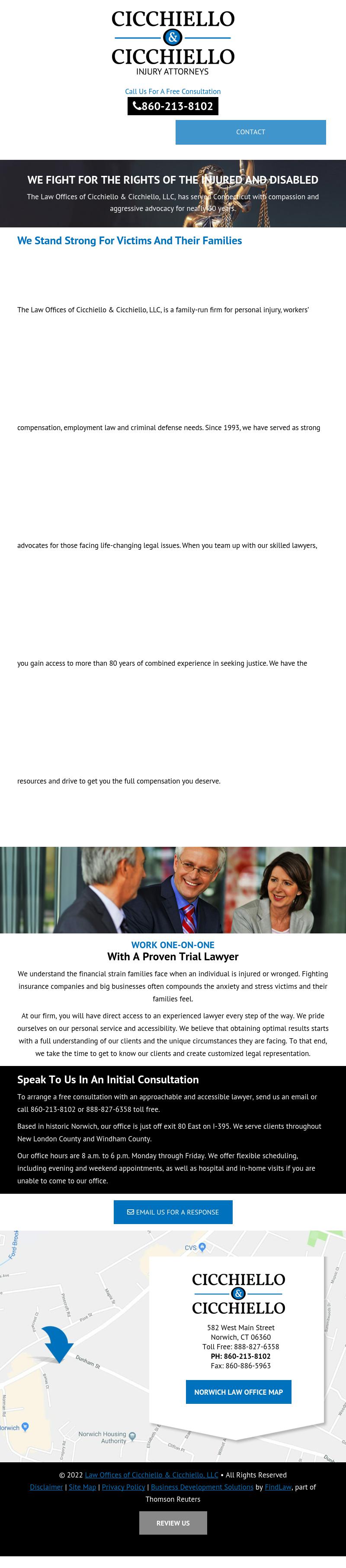 Cicchiello & Cicchiello LLP Norwich, CT Office