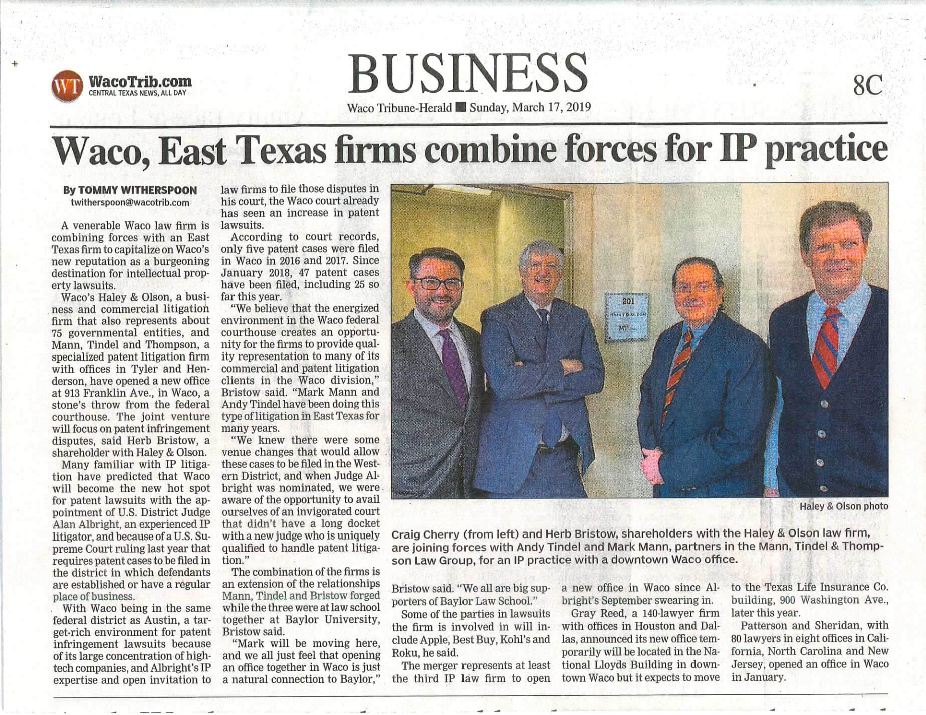 Haley & Olson, P.C Waco, TX Office