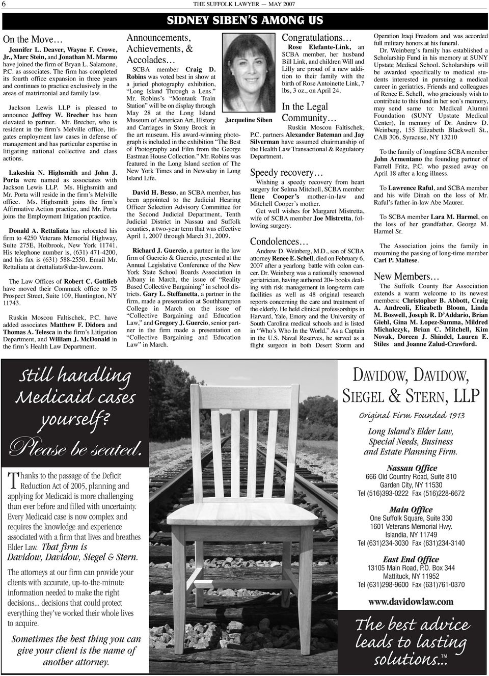 Davidow, Davidow, Siegel & Stern, LLP Mattituck, NY Office