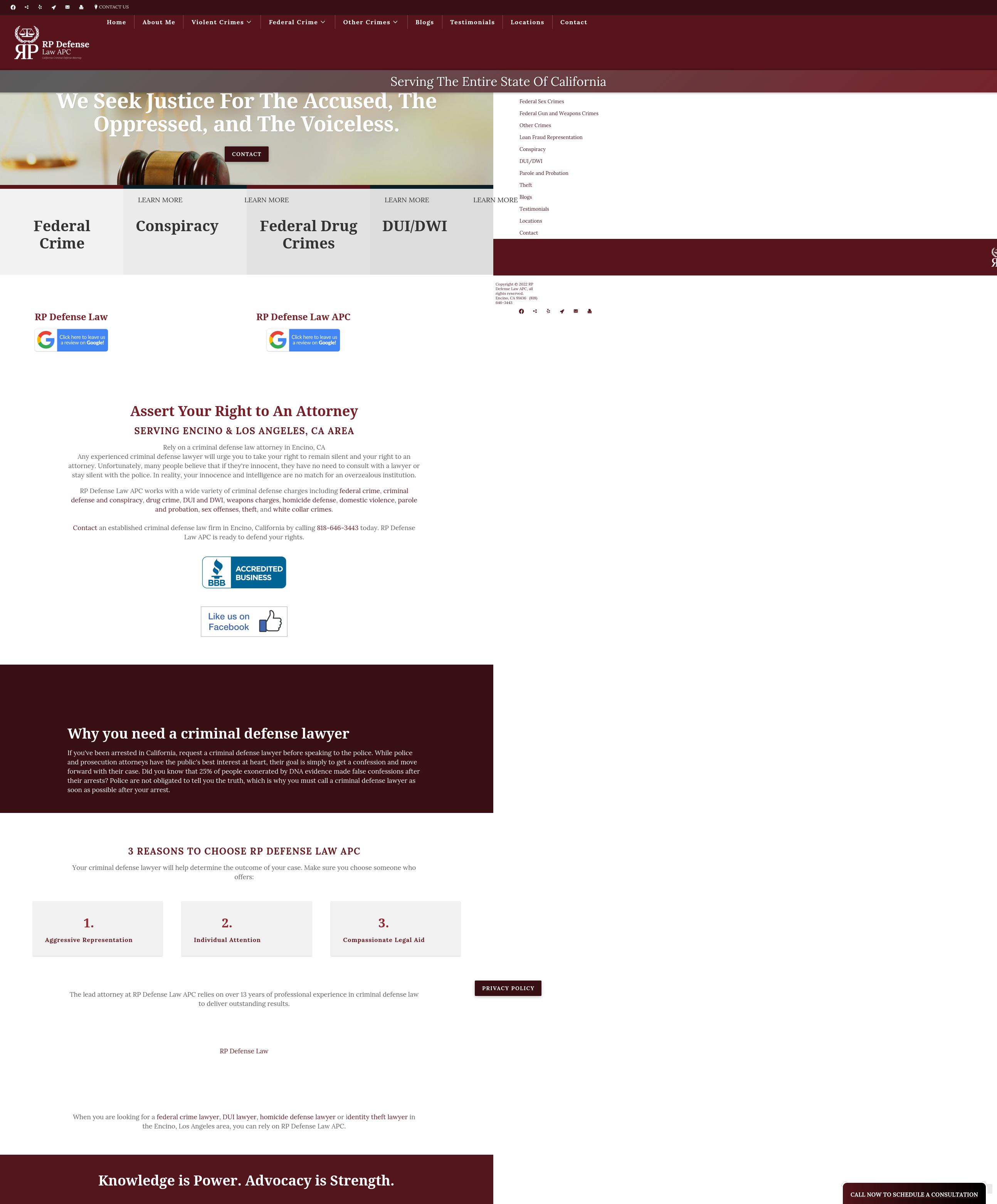 RP Defense Law APC Encino,  Office