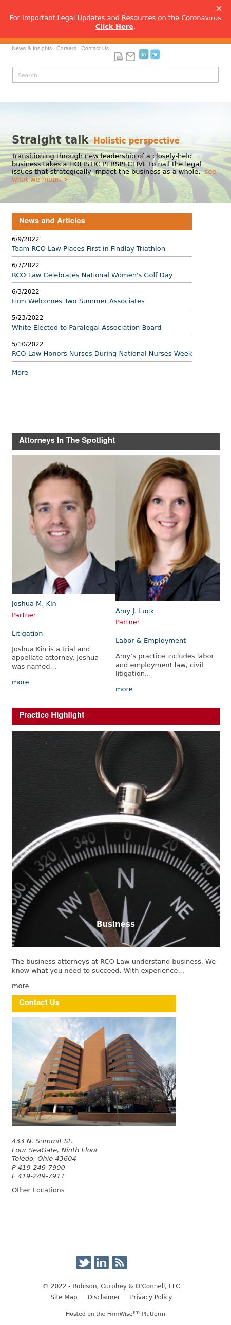 Robison, Curphey & O'Connell, LLC Findlay, OH Office