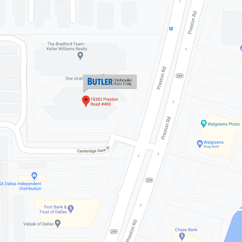 Butler Weihmuller Katz Craig, LLP Dallas, TX Office