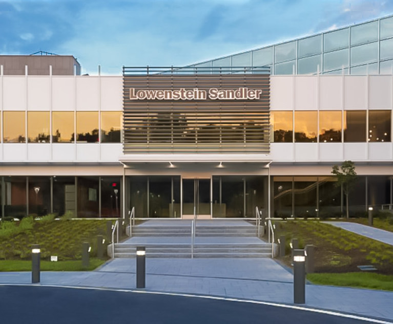 Lowenstein Sandler LLP Roseland, NJ Office