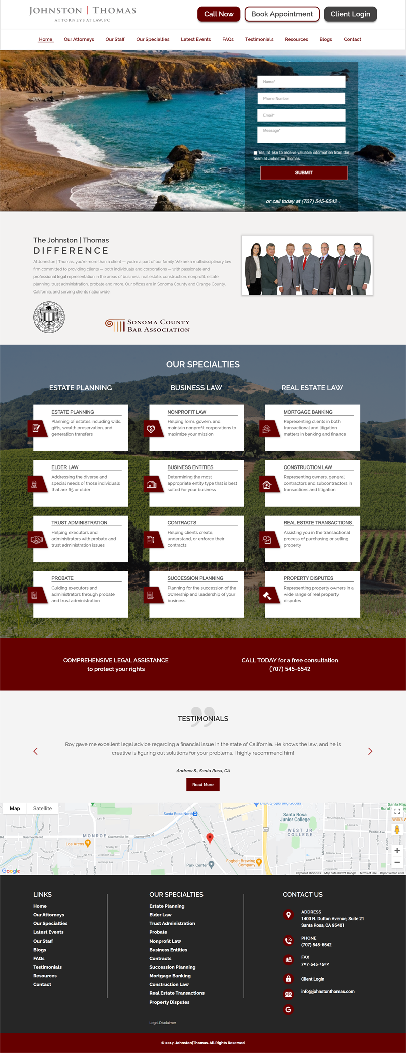 Johnston & Thomas Santa Rosa, CA Office