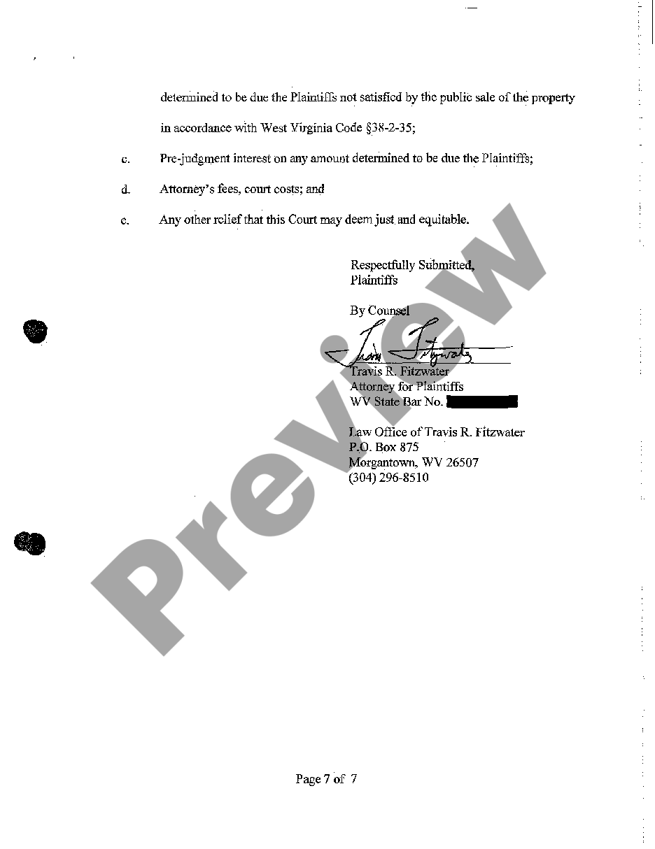 Fitzwater Law Morgantown, WV Office