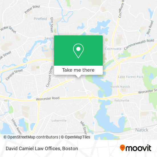 The Law Offices of David A. Camiel Chestnut Hill, MA Office