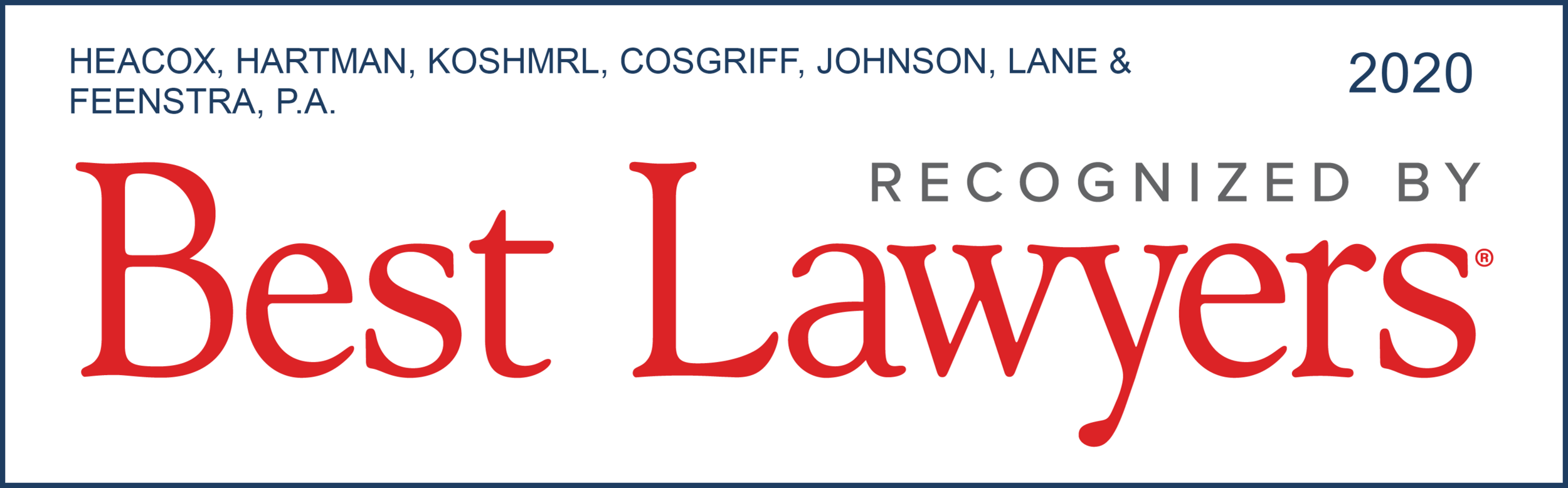 Heacox, Hartman, Koshmrl, Cosgriff, Johnson, Lane & Feenstra, P.A St. Paul, United States Office