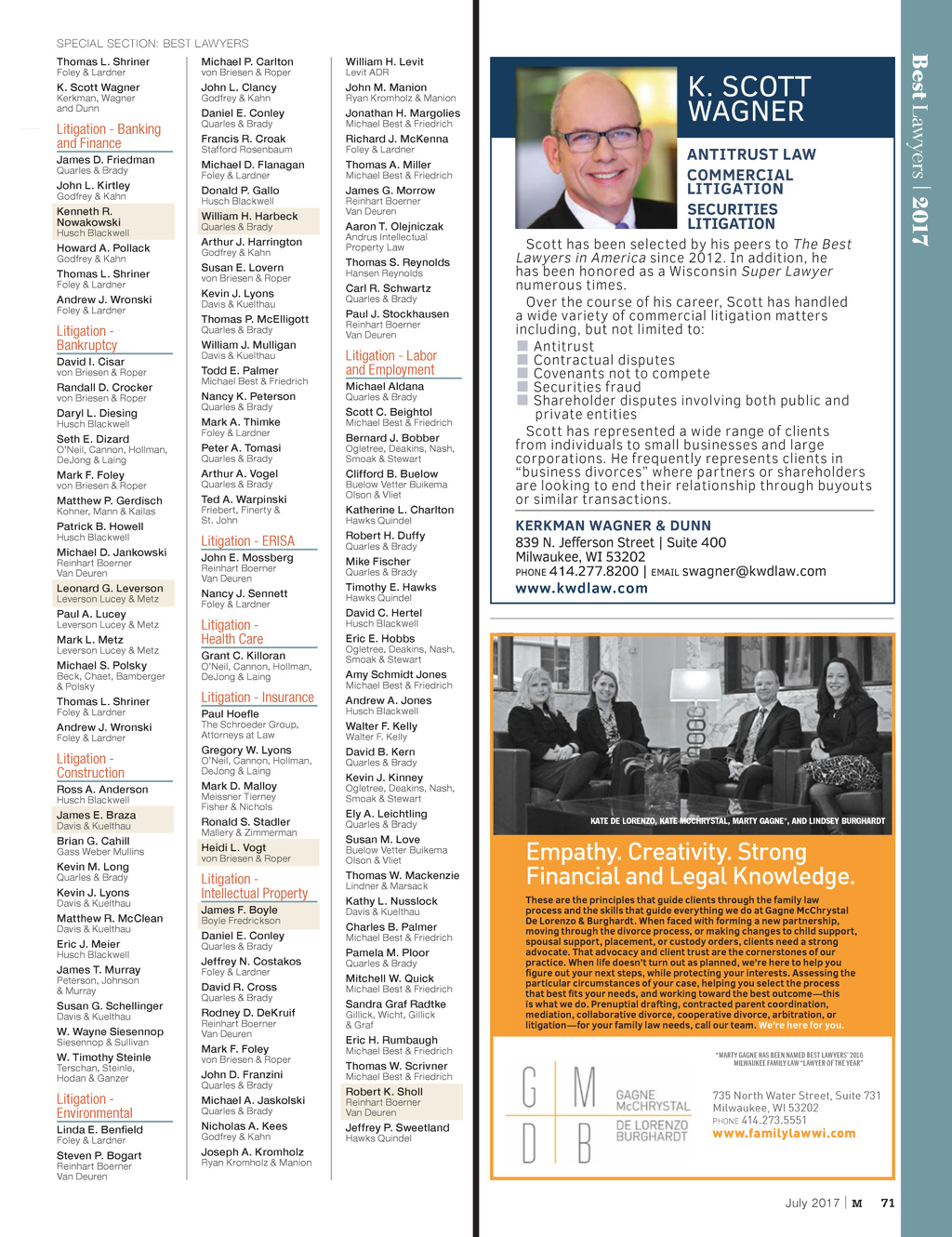 Albrecht Backer Labor & Employment Law, S.C Milwaukee, WI Office