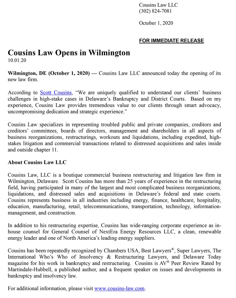Cousins Law LLC Wilmington,  Office