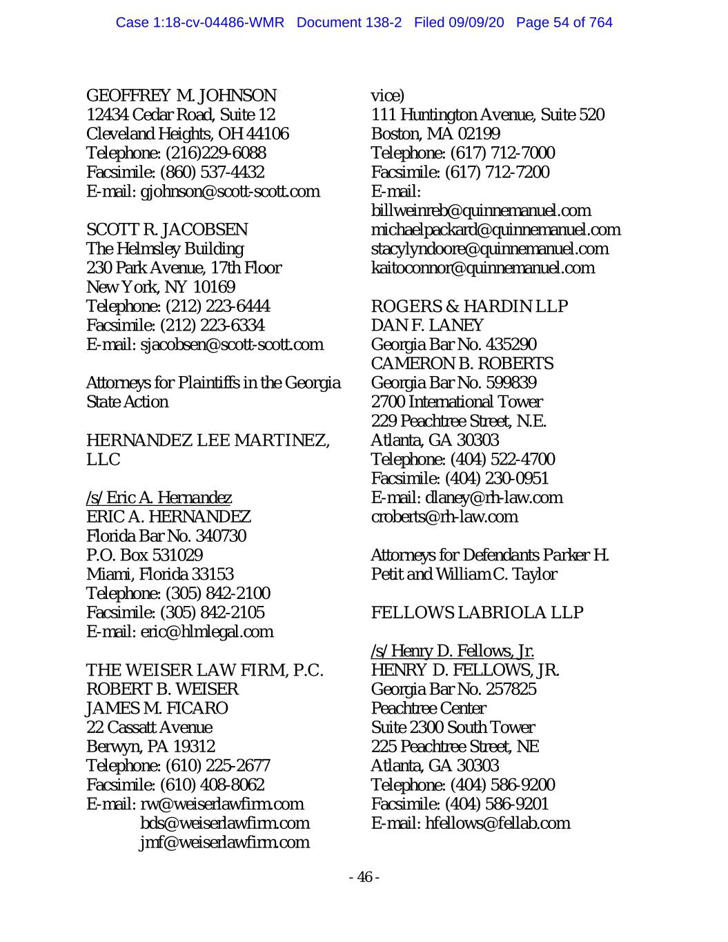 Scott & Scott, L.L.P Cleveland Heights, OH Office