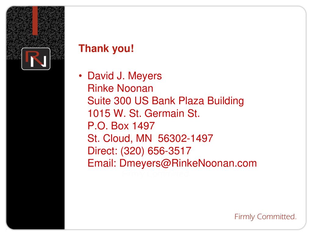 Rinke Noonan Attorneys at Law St Cloud, United States Office