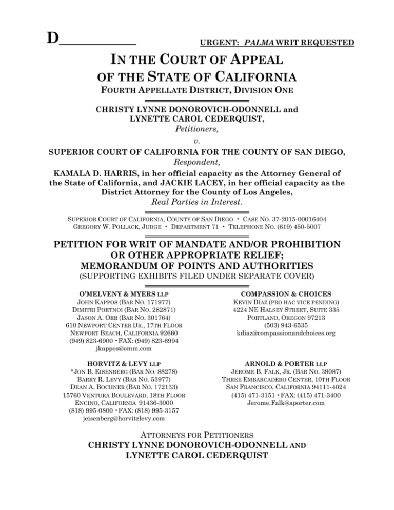 Horvitz & Levy, L.L.P San Francisco, CA Office