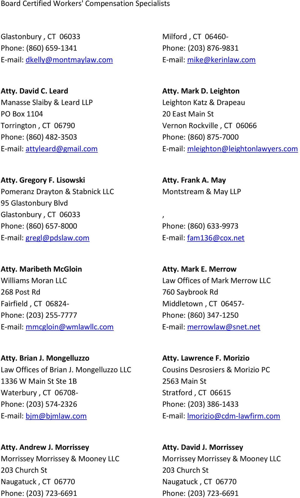 Pomeranz, Drayton & Stabnick Glastonbury, CT Office