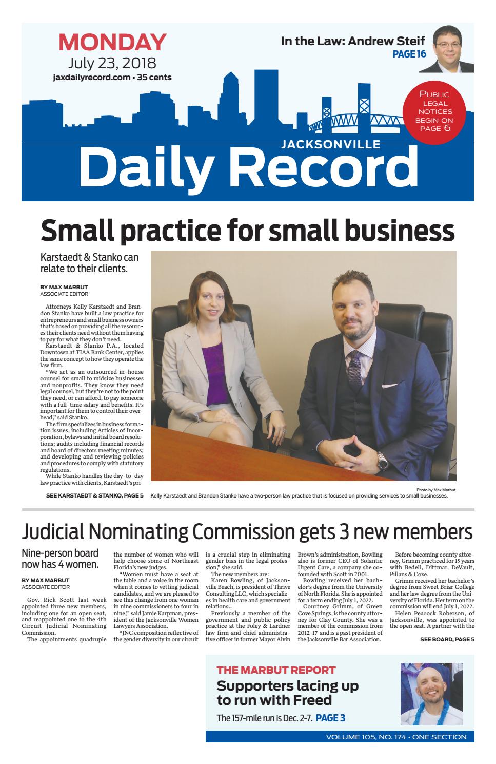 Bedell, Dittmar, Devault, Pillans & Coxe, PA Jacksonville, FL Office