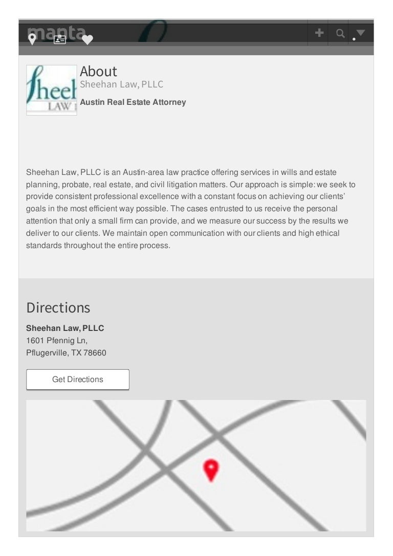 Sheehan Law, PLLC Pflugerville,  Office