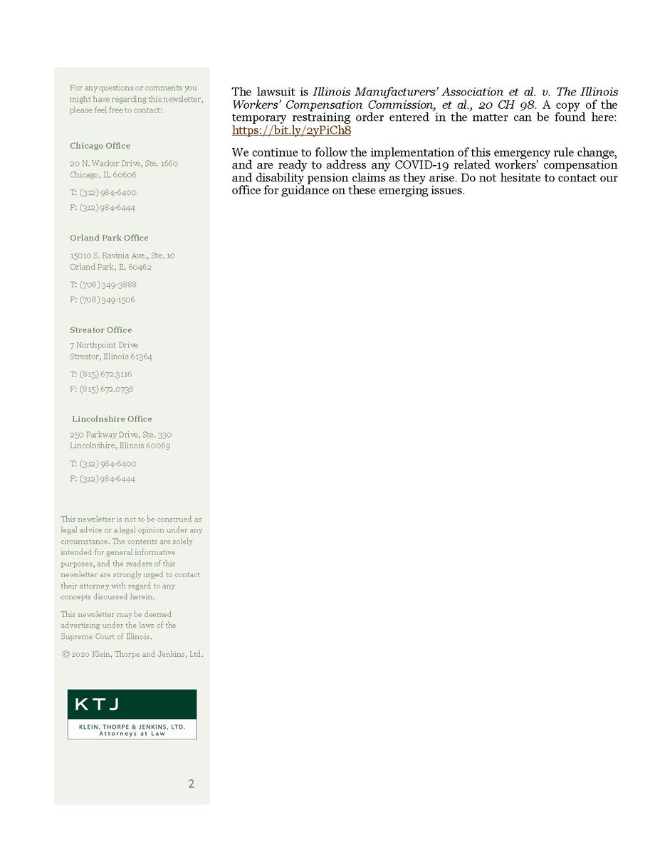 Klein, Thorpe & Jenkins, Ltd Orland Park, United States Office