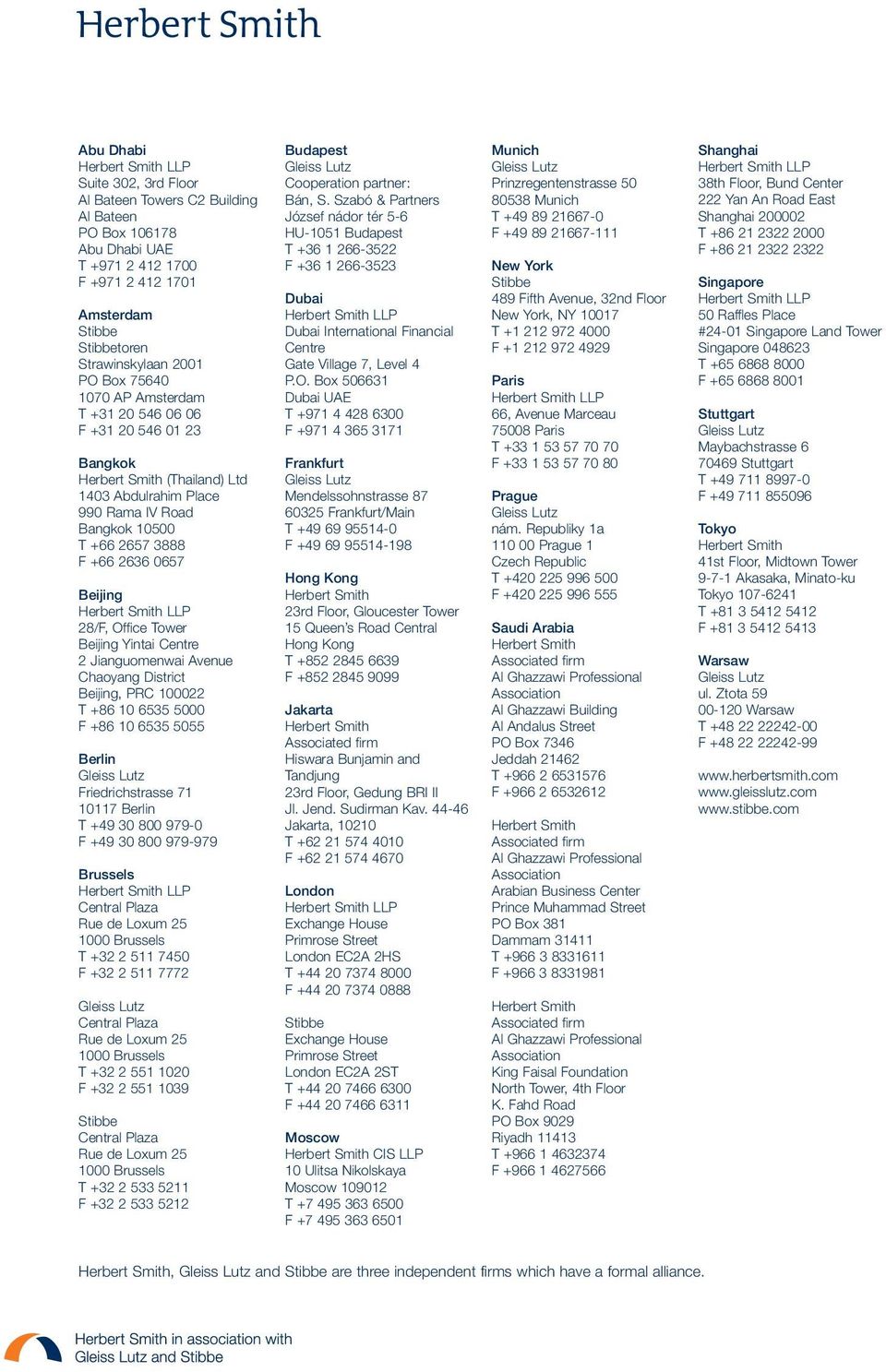 Herbert Smith Freehills Kramer LLP Amsterdam, Netherlands Office