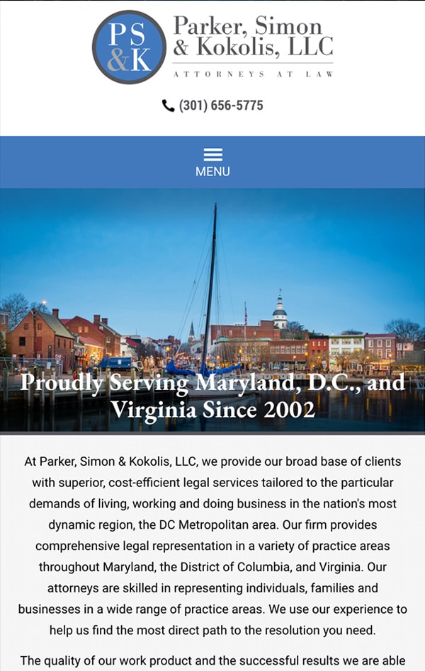 Parker, Simon & Kokolis, LLC Rockville,  Office