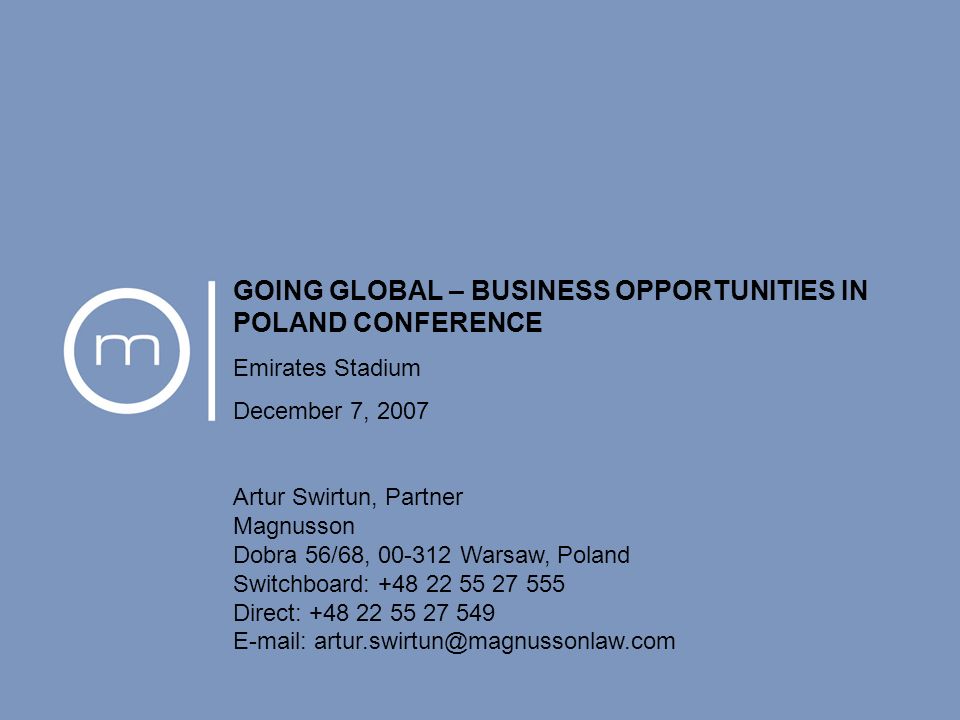 Magnusson Warsaw, Poland Office