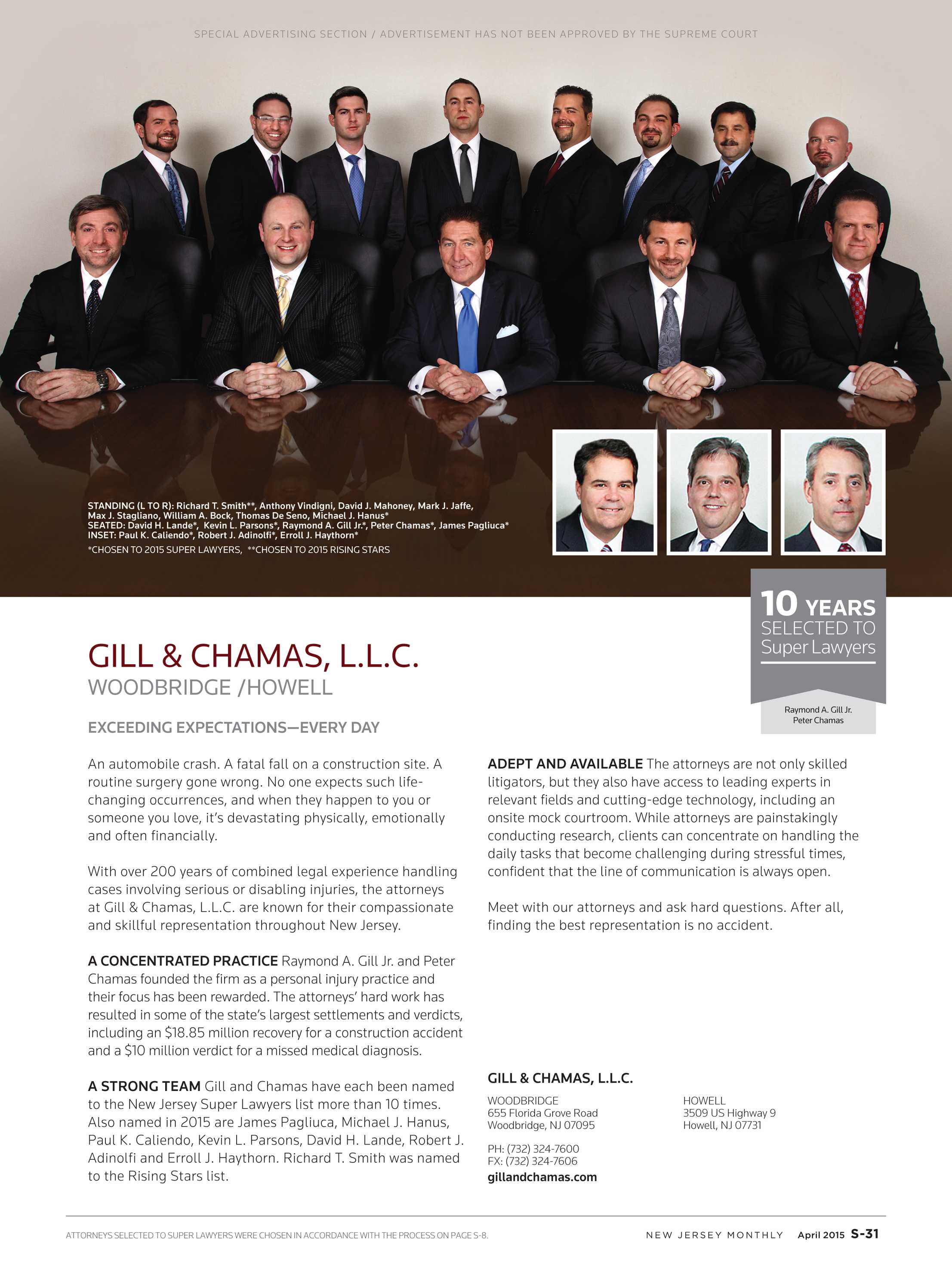 Gill & Chamas, L.L.C Howell, NJ Office