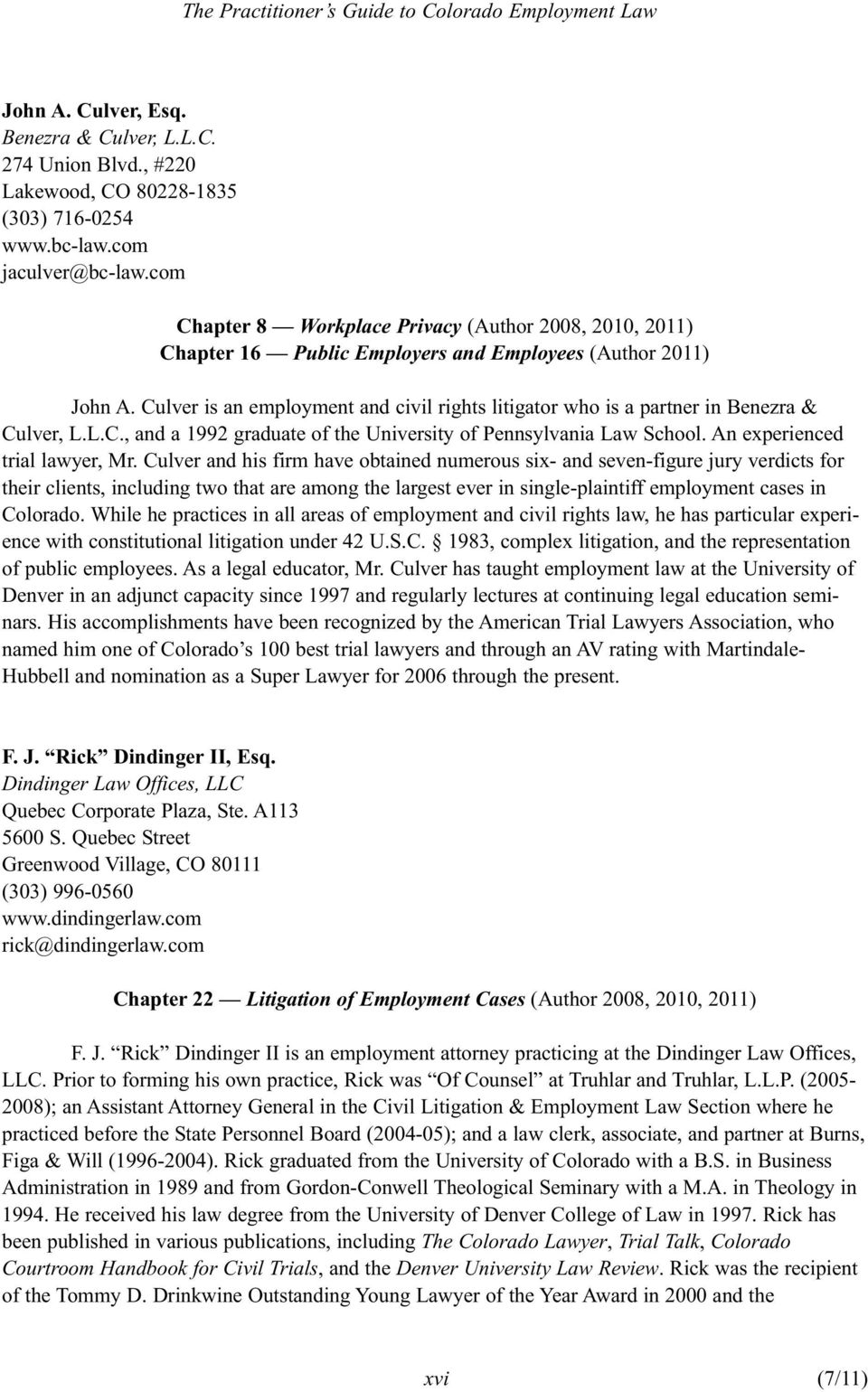 Benezra & Culver Lakewood, CO Office