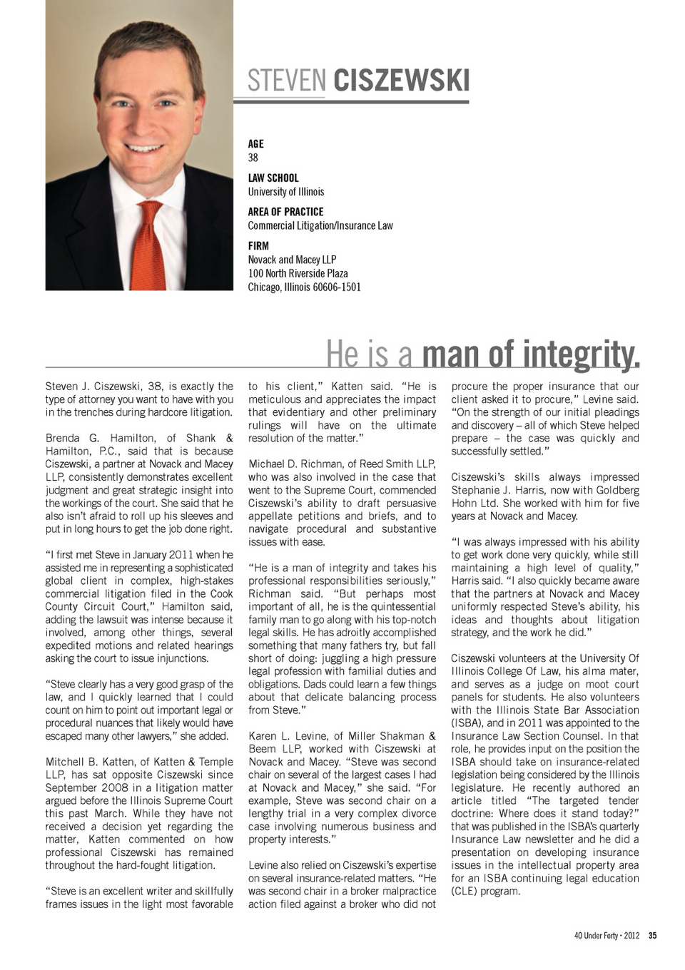 Novack and Macey LLP Chicago,  Office