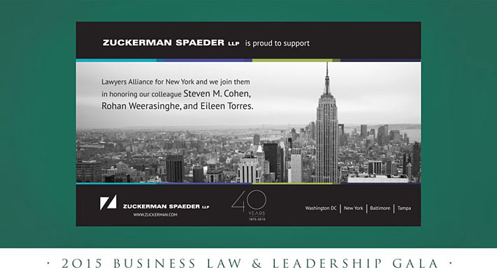 Zuckerman Spaeder LLP New York City, NY Office