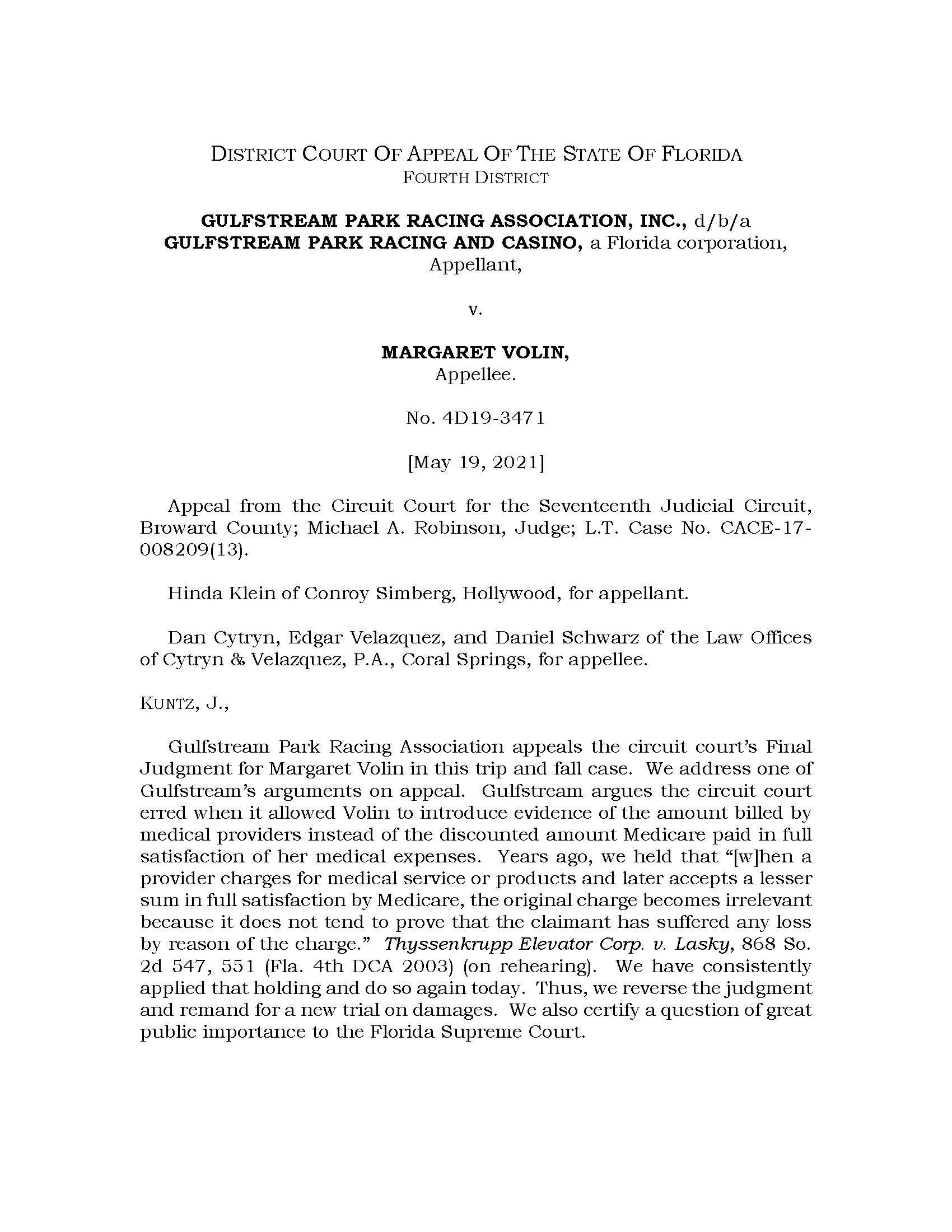 Law Offices Cytryn and Velazquez, P.A Coral Springs, FL Office