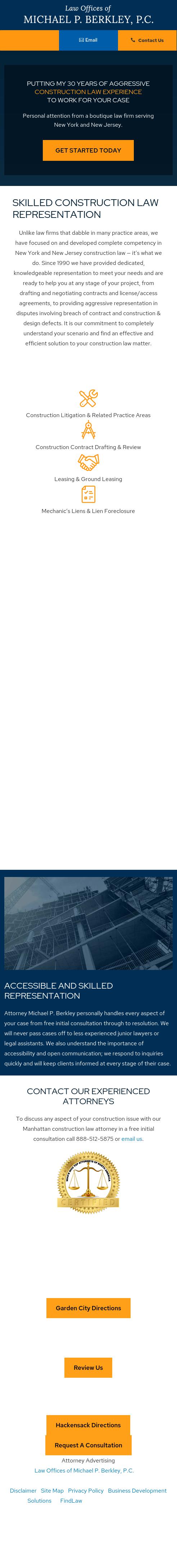 Law Offices of Michael P. Berkley, P.C Garden City,  Office