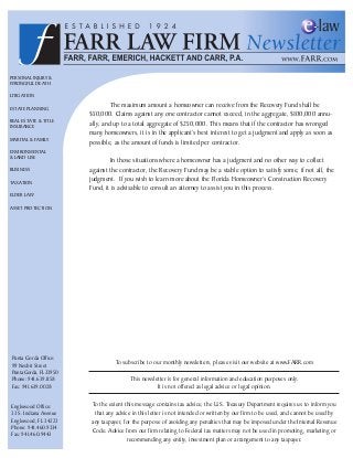 Farr, Farr, Emerich, Hackett, Carr & Holmes, P.A Punta Gorda, FL Office