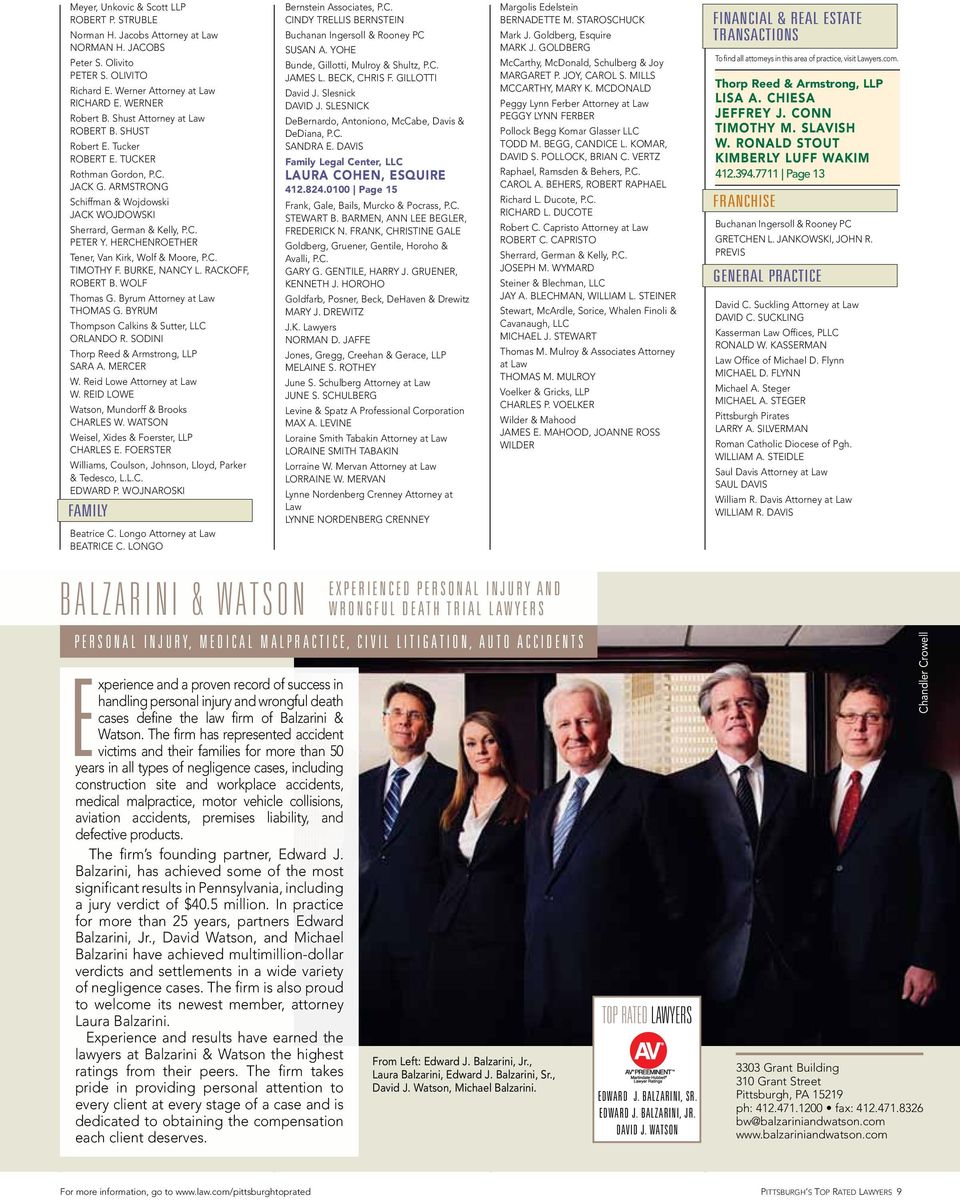 Kratz, Quintos & Hanson, LLP Pittsburgh, PA Office