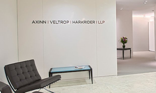 Axinn, Veltrop & Harkrider LLP San Francisco, CA Office