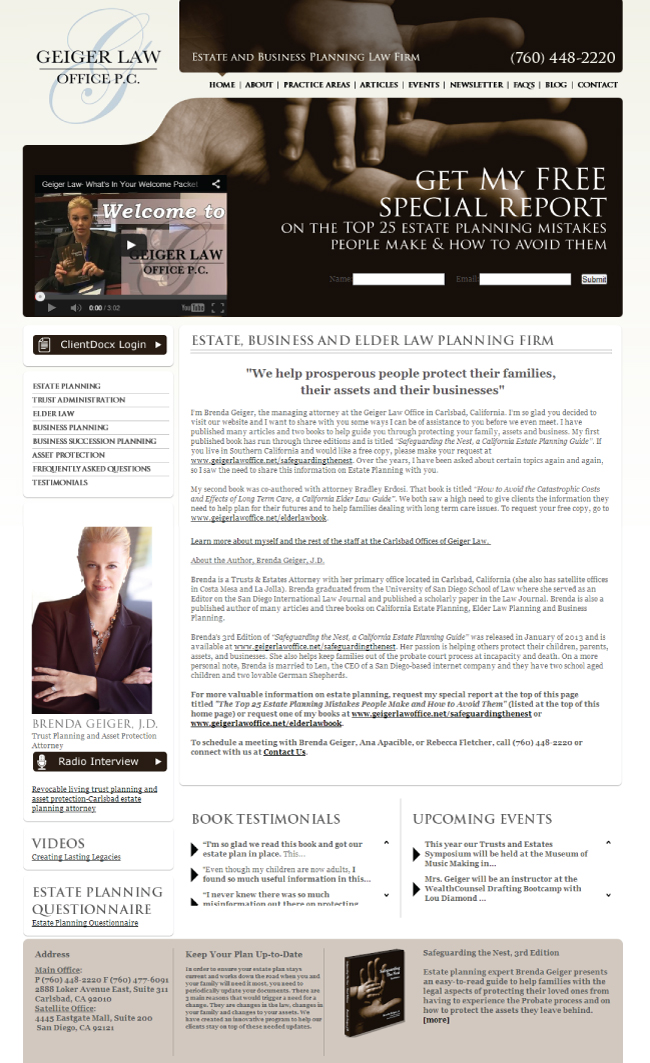 Geiger Law Offices Carlsbad, CA Office