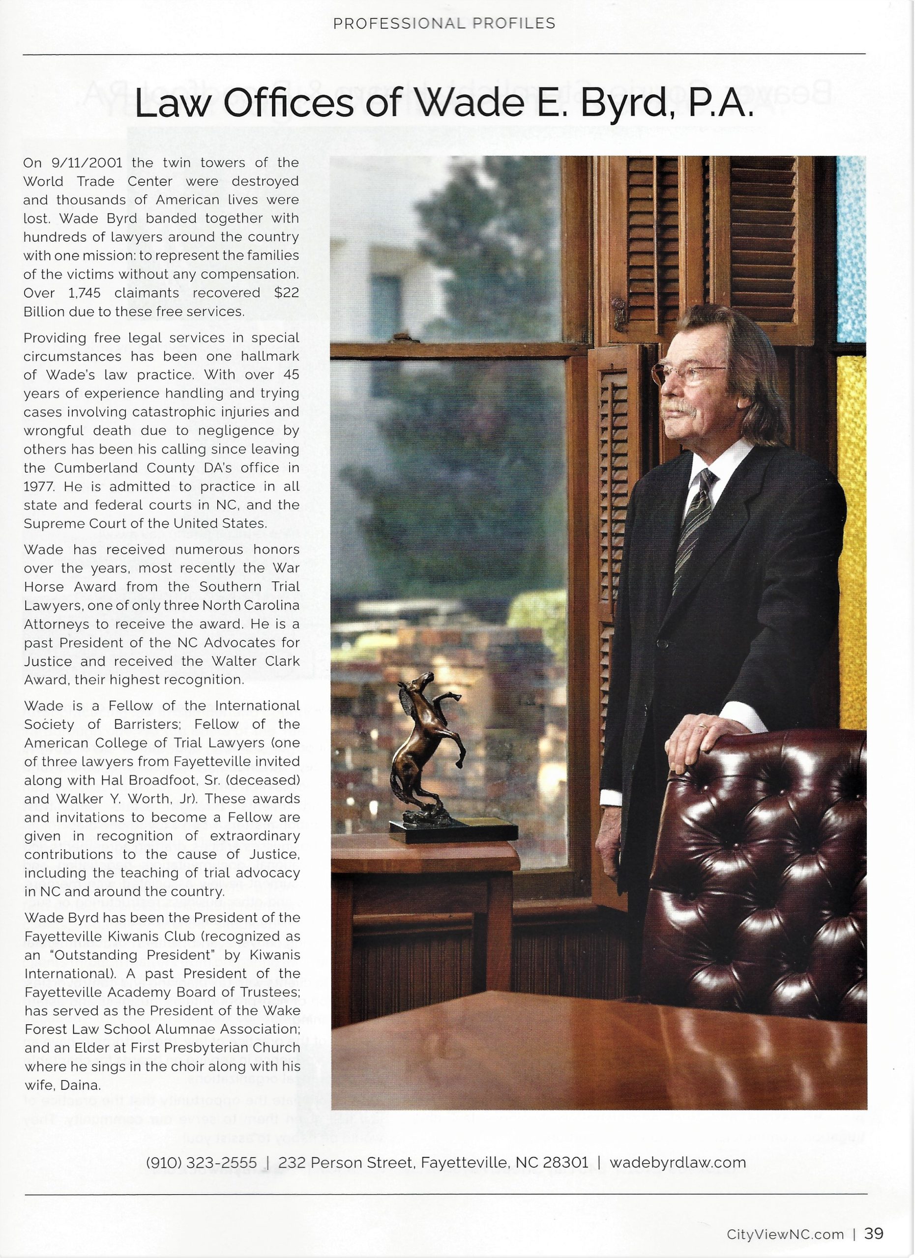 Law Offices of Wade E. Byrd PA Fayetteville, NC Office