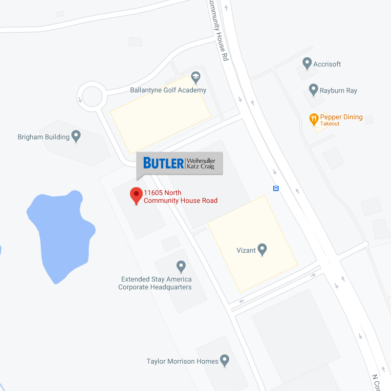 Butler Weihmuller Katz Craig, LLP Charlotte, NC Office