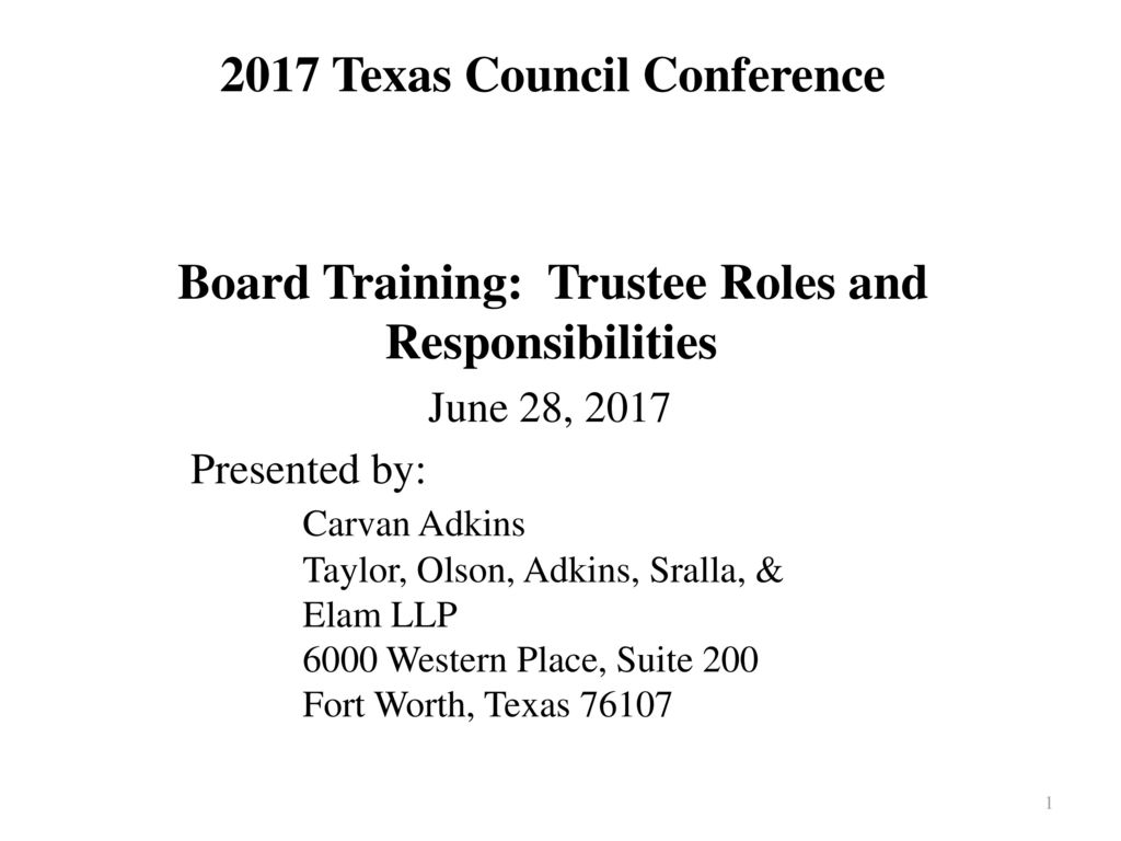 Taylor, Olson, Adkins, Sralla & Elam LLP Fort Worth, TX Office