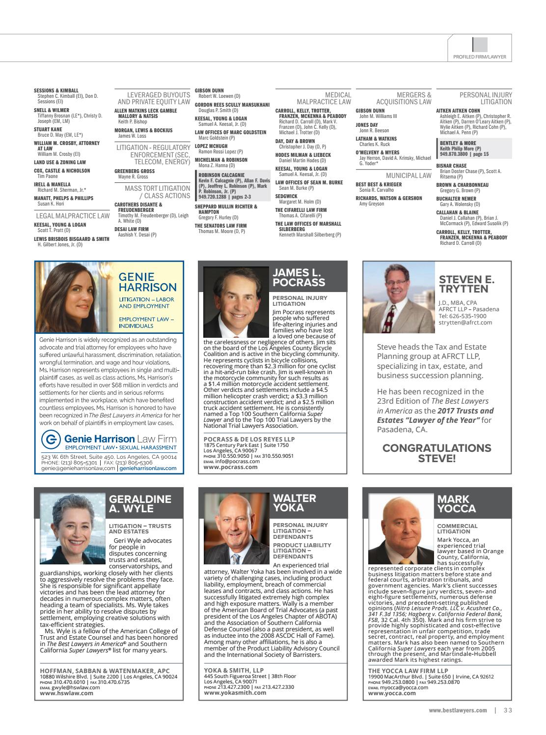 Hoffman, Sabban & Watenmaker, APC Los Angeles, CA Office