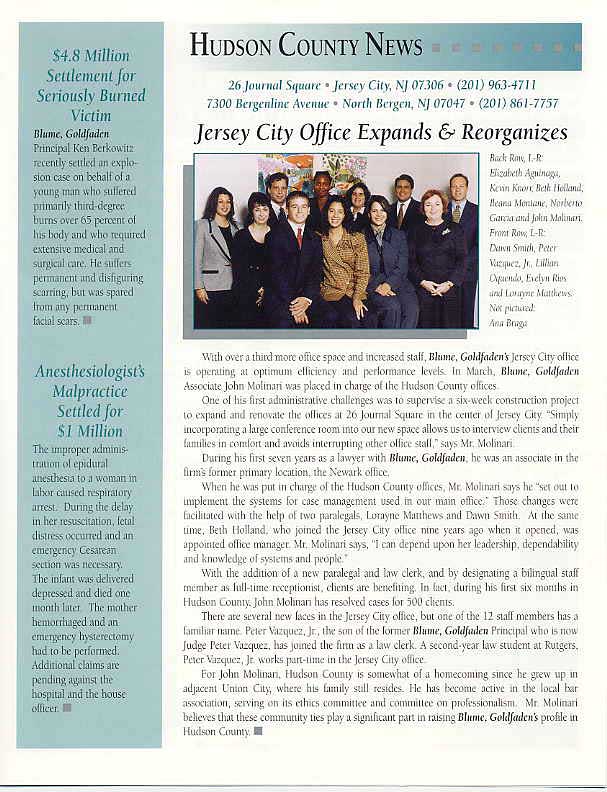 Blume Forte Fried Zerres & Molinari North Bergen, NJ Office