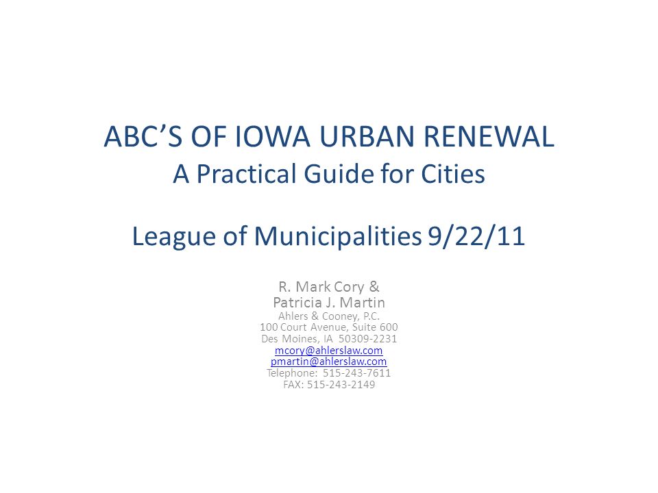 Ahlers & Cooney, P.C Des Moines, IA Office