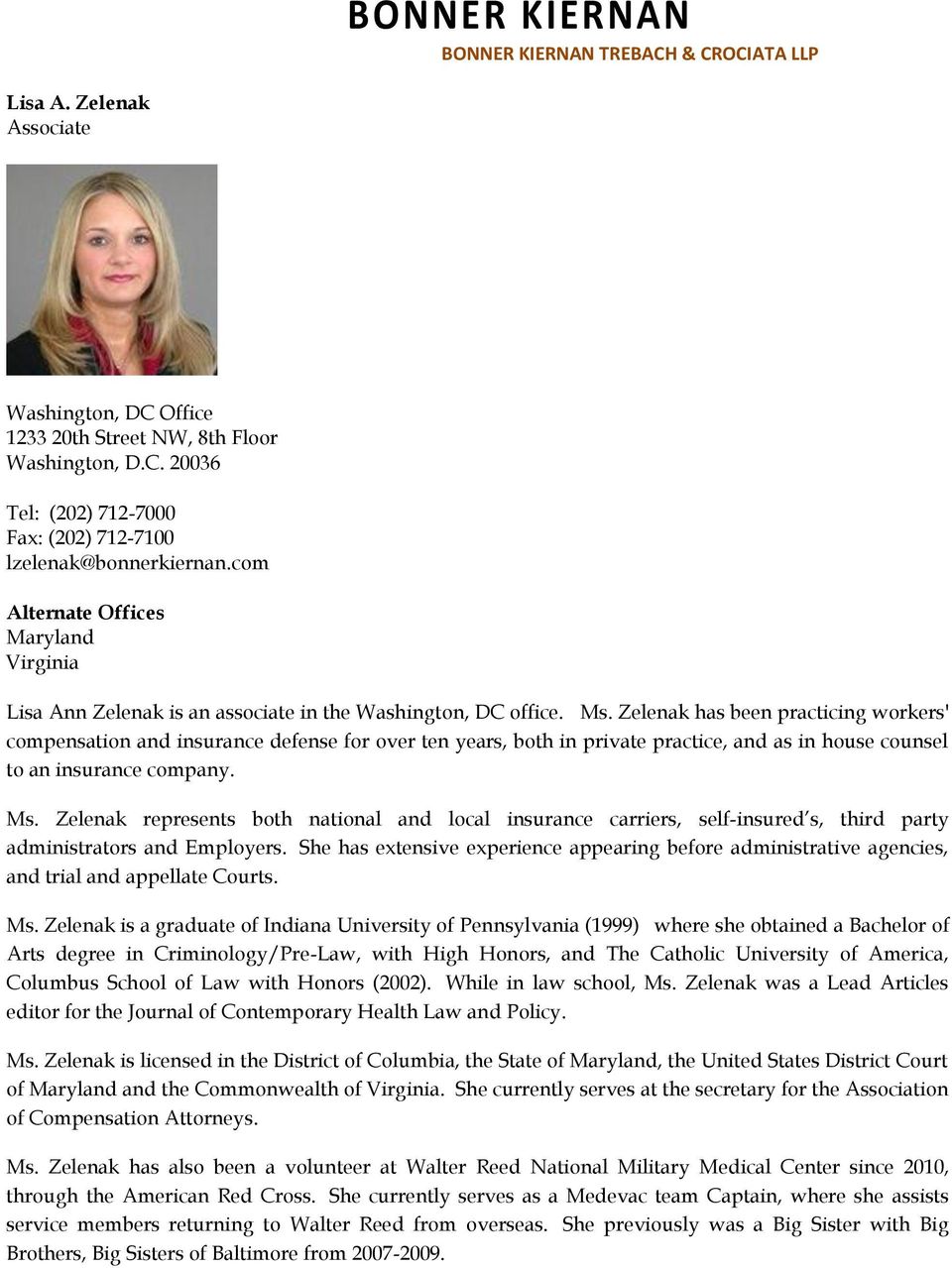 Kiernan Trebach Baltimore, MD Office