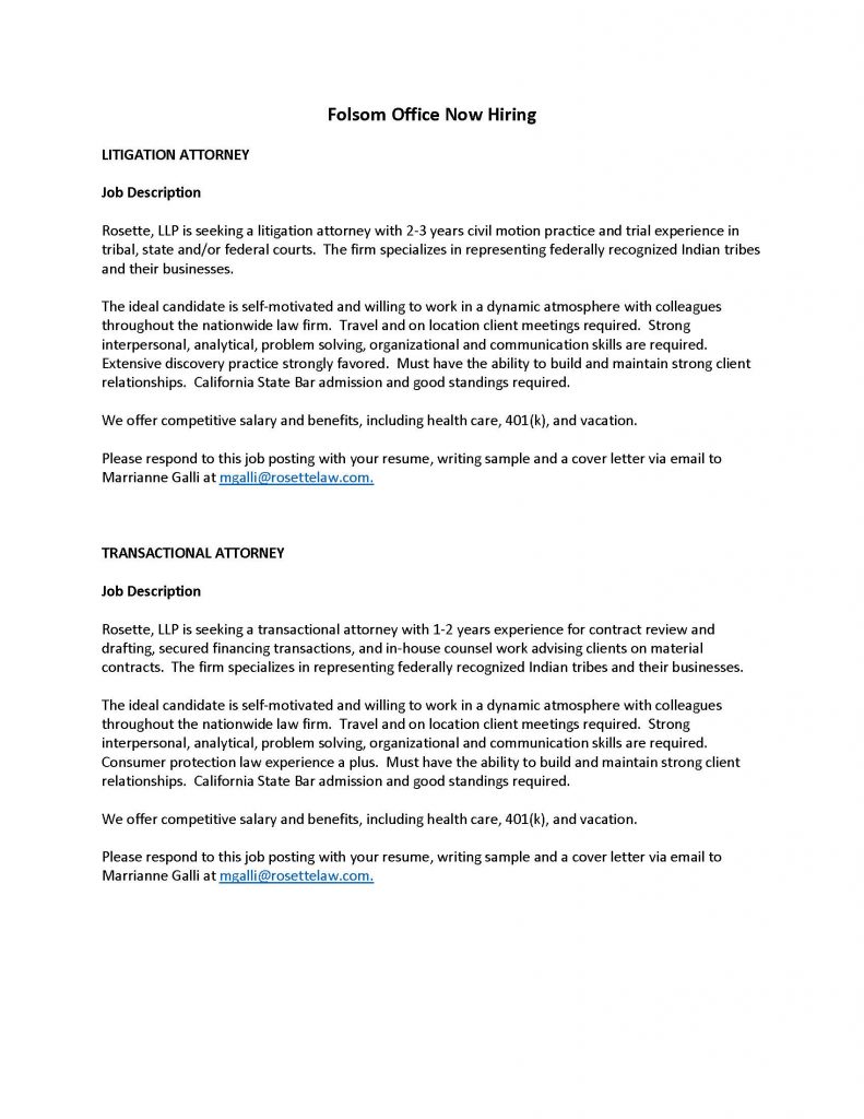 Rosette, LLP Folsom, CA Office