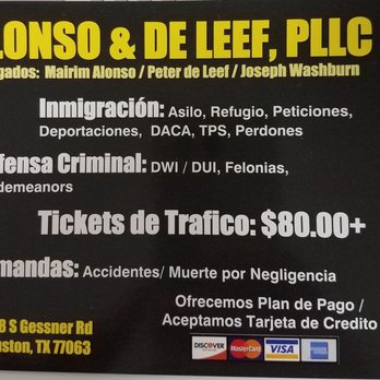 Alonso & de Leef, PLLC Houston,  Office